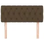 Dark brown fabric headboard 100x7x78/88 cm by vidaXL, Headboards and footboards - Ref: Foro24-346329, Price: 47,69 €, Discoun...