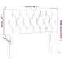 Dark brown fabric headboard 100x7x78/88 cm by vidaXL, Headboards and footboards - Ref: Foro24-346329, Price: 47,69 €, Discoun...