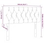 Kopfteil aus dunkelbraunem Stoff, 100 x 7 x 78/88 cm von vidaXL, Kopf- und Fußteile - Ref: Foro24-346329, Preis: 48,38 €, Rab...