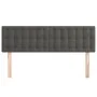 Cabeceros 2 unidades terciopelo gris oscuro 72x5x78/88 cm de vidaXL, Cabeceros y pies de cama - Ref: Foro24-346471, Precio: 6...