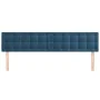 Cabeceros 2 unidades de terciopelo azul oscuro 90x5x78/88 cm de vidaXL, Cabeceros y pies de cama - Ref: Foro24-346514, Precio...