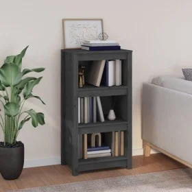 Solid gray pine wood shelf 50x35x97 cm by vidaXL, Bookcases and shelves - Ref: Foro24-821706, Price: 78,87 €, Discount: %
