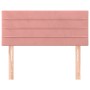 Rosa Samtkopfteil 100x5x78/88 cm von vidaXL, Kopf- und Fußteile - Ref: Foro24-346143, Preis: 41,82 €, Rabatt: %