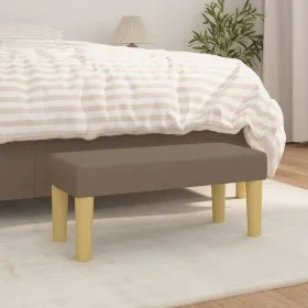 Taupe gray fabric bench 70x30x30 cm by vidaXL, Banks - Ref: Foro24-346628, Price: 39,98 €, Discount: %