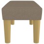 Banco de tela gris taupe 70x30x30 cm de vidaXL, Bancos - Ref: Foro24-346628, Precio: 46,60 €, Descuento: %