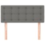Kopfteil aus dunkelgrauem Stoff, 100 x 5 x 78/88 cm von vidaXL, Kopf- und Fußteile - Ref: Foro24-346437, Preis: 42,20 €, Raba...