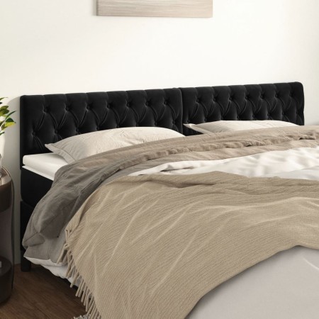 Kopfteile 2 Einheiten aus schwarzem Samt 90x7x78/88 cm von vidaXL, Kopf- und Fußteile - Ref: Foro24-346378, Preis: 89,10 €, R...