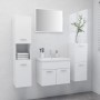 Weißes Badezimmermöbelset aus Holzwerkstoff von vidaXL, Badezimmermöbel - Ref: Foro24-3071090, Preis: 269,91 €, Rabatt: %