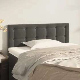 Dunkelgraues Samtkopfteil 90x5x78/88 cm von vidaXL, Kopf- und Fußteile - Ref: Foro24-346431, Preis: 51,01 €, Rabatt: %
