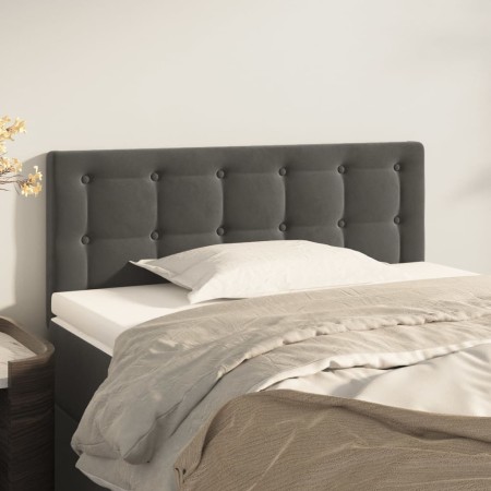 Dunkelgraues Samtkopfteil 90x5x78/88 cm von vidaXL, Kopf- und Fußteile - Ref: Foro24-346431, Preis: 52,51 €, Rabatt: %