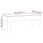 Blue fabric bench 70x30x30 cm by vidaXL, Banks - Ref: Foro24-346622, Price: 41,79 €, Discount: %