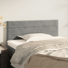 Light gray velvet headboard 100x5x78/88 cm by vidaXL, Headboards and footboards - Ref: Foro24-346138, Price: 33,07 €, Discoun...