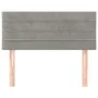 Hellgraues Samtkopfteil 100x5x78/88 cm von vidaXL, Kopf- und Fußteile - Ref: Foro24-346138, Preis: 32,69 €, Rabatt: %