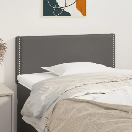Cabecero de cuero sintético gris 90x5x78/88 cm de vidaXL, Cabeceros y pies de cama - Ref: Foro24-345896, Precio: 29,98 €, Des...