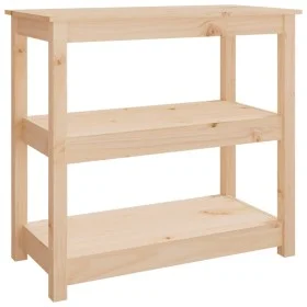 Solid pine wood console table 80x40x74 cm by vidaXL, Side tables - Ref: Foro24-821669, Price: 67,24 €, Discount: %