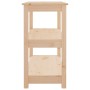 Solid pine wood console table 80x40x74 cm by vidaXL, Side tables - Ref: Foro24-821669, Price: 66,24 €, Discount: %