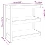 Solid pine wood console table 80x40x74 cm by vidaXL, Side tables - Ref: Foro24-821669, Price: 66,24 €, Discount: %