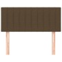 Kopfteil aus dunkelbraunem Stoff, 100 x 5 x 78/88 cm von vidaXL, Kopf- und Fußteile - Ref: Foro24-346231, Preis: 34,50 €, Rab...