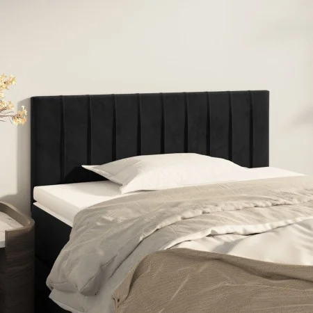 Cabecero de terciopelo negro 100x5x78/88 cm de vidaXL, Cabeceros y pies de cama - Ref: Foro24-346238, Precio: 41,01 €, Descue...