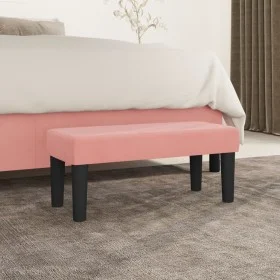 Pink velvet bench 70x30x30 cm by vidaXL, Banks - Ref: Foro24-346643, Price: 37,15 €, Discount: %