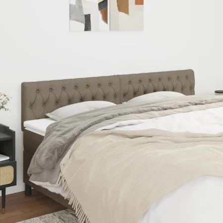 Headboards 2 units of taupe gray fabric 100x7x78/88 cm by vidaXL, Headboards and footboards - Ref: Foro24-346386, Price: 86,8...