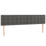 Kopfteile 2 Einheiten aus dunkelgrauem Samt 100x5x78/88 cm von vidaXL, Kopf- und Fußteile - Ref: Foro24-346531, Preis: 54,06 ...