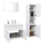 Juego de muebles de baño madera de ingeniería blanco de vidaXL, Muebles de baño - Ref: Foro24-3071135, Precio: 222,17 €, Desc...