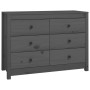 Solid gray pine wood auxiliary cabinet 100x40x72 cm by vidaXL, Sideboards - Ref: Foro24-821766, Price: 172,16 €, Discount: %