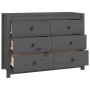 Solid gray pine wood auxiliary cabinet 100x40x72 cm by vidaXL, Sideboards - Ref: Foro24-821766, Price: 172,16 €, Discount: %