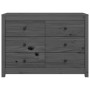 Solid gray pine wood auxiliary cabinet 100x40x72 cm by vidaXL, Sideboards - Ref: Foro24-821766, Price: 172,16 €, Discount: %