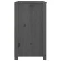 Beistellschrank aus massivem, grauem Kiefernholz, 100 x 40 x 72 cm von vidaXL, Sideboards - Ref: Foro24-821766, Preis: 170,07...