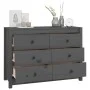 Beistellschrank aus massivem, grauem Kiefernholz, 100 x 40 x 72 cm von vidaXL, Sideboards - Ref: Foro24-821766, Preis: 170,07...