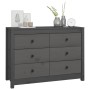 Solid gray pine wood auxiliary cabinet 100x40x72 cm by vidaXL, Sideboards - Ref: Foro24-821766, Price: 172,16 €, Discount: %