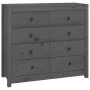 Solid gray pine wood auxiliary cabinet 100x40x90 cm by vidaXL, Sideboards - Ref: Foro24-821771, Price: 226,27 €, Discount: %