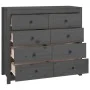 Solid gray pine wood auxiliary cabinet 100x40x90 cm by vidaXL, Sideboards - Ref: Foro24-821771, Price: 226,27 €, Discount: %