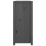 Beistellschrank aus massivem, grauem Kiefernholz, 100 x 40 x 90 cm von vidaXL, Sideboards - Ref: Foro24-821771, Preis: 229,45...
