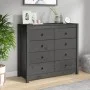 Solid gray pine wood auxiliary cabinet 100x40x90 cm by vidaXL, Sideboards - Ref: Foro24-821771, Price: 226,27 €, Discount: %