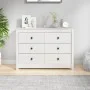 Beistellschrank aus massivem weißem Kiefernholz, 100 x 40 x 72 cm von vidaXL, Sideboards - Ref: Foro24-821765, Preis: 150,31 ...