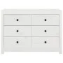 Beistellschrank aus massivem weißem Kiefernholz, 100 x 40 x 72 cm von vidaXL, Sideboards - Ref: Foro24-821765, Preis: 150,31 ...