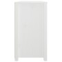 Beistellschrank aus massivem weißem Kiefernholz, 100 x 40 x 72 cm von vidaXL, Sideboards - Ref: Foro24-821765, Preis: 152,17 ...