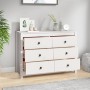 Beistellschrank aus massivem weißem Kiefernholz, 100 x 40 x 72 cm von vidaXL, Sideboards - Ref: Foro24-821765, Preis: 152,17 ...