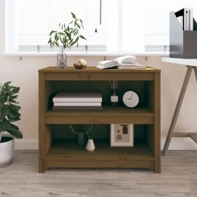 Solid honey brown pine wood shelf 80x35x68 cm by vidaXL, Bookcases and shelves - Ref: Foro24-821677, Price: 65,87 €, Discount: %