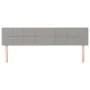 Headboards 2 units of light gray fabric 100x5x78/88 cm by vidaXL, Headboards and footboards - Ref: Foro24-346088, Price: 58,6...