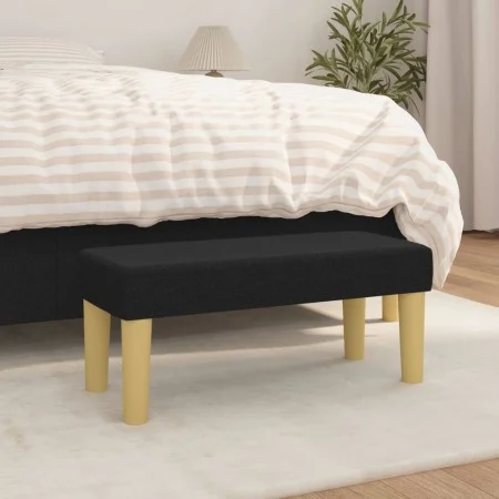 Banco de tela negro 70x30x30 cm de vidaXL, Bancos - Ref: Foro24-346626, Precio: 32,08 €, Descuento: %