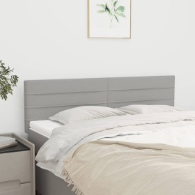 Kopfteile 2 Einheiten hellgrauer Stoff 72x5x78/88 cm von vidaXL, Kopf- und Fußteile - Ref: Foro24-346144, Preis: 64,59 €, Rab...