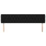 Headboards 2 units of black fabric 90x7x78/88 cm by vidaXL, Headboards and footboards - Ref: Foro24-346370, Price: 66,93 €, D...