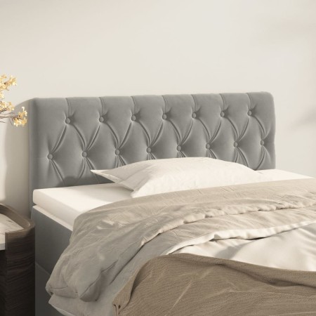 Hellgraues Samtkopfteil 90x7x78/88 cm von vidaXL, Kopf- und Fußteile - Ref: Foro24-346320, Preis: 51,30 €, Rabatt: %