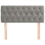 Cabecero de terciopelo gris claro 90x7x78/88 cm de vidaXL, Cabeceros y pies de cama - Ref: Foro24-346320, Precio: 51,73 €, De...