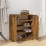 Mueble zapatero madera contrachapada roble ahumado 59x35x70 cm de vidaXL, Zapateros y organizadores de calzado - Ref: Foro24-...