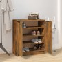Shoe cabinet made of smoked oak plywood, 59x35x70 cm by vidaXL, Shoe racks and shoe organizers - Ref: Foro24-817102, Price: 5...